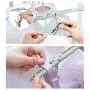 JCBIZ 2PCS Blue Portable Folding Hanger with Clip Multi-Function Foldable Household Anti-Slip Clothes Hangers for Traveling