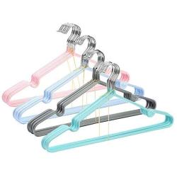 Kids Clothes Hangers, FOME 20 Pack 12 inch Cute Non-Slip Rubber Clothes Hangers Slacks Pants Hangers Small Clothes Hanger Baby Hangers for Childrens Skirt Dress Pants