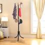 Pratcgoods Coat Racks Free Standing Clothes Bag Shelf Jacke Tree Hanger Purse Holder Hanger entryway Metal Hooks Rack hat Stand Racks