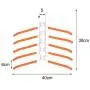 2pcs Random Color 5 in 1 Pant Rack Shelves Stainless Steel Clothes Hangers Multi-Functional Wardrobe Magic Hanger