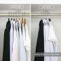 Moralty 100 PCS Non Slip Velvet Clothes Suit/Shirt/Pants Hangers Black
