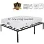 Queen Bed Frame 18 Inch High Bedframe Tall No Boxes Spring Needed With Storage Metal Platform Size Queen Bed Frame 18 Inch High Bedframe Tall No Boxes Spring Needed With Storage Metal Platform Size