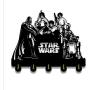 Starwars Wooden Hanger Unique Gift Clothes Hat Key Hook/Coat Rack/Wall Hook Home Decoration Wall Stickers Kitchen Bathroom Towel Hook,Black