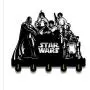 Starwars Wooden Hanger Unique Gift Clothes Hat Key Hook/Coat Rack/Wall Hook Home Decoration Wall Stickers Kitchen Bathroom Towel Hook,Black