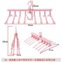 Bamboo Multi-Function Hanger Storage Artifact Clothes Shelf Hanger Home Clothes Hanger Shake Magic Coat Support Multi-Layer Folding
