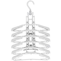 Alinory Clothes Hanger, 360 Degree Rotation Multifunctional Foldable Sace Saving Wardrobe Clothes Hanger