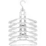 Alinory Clothes Hanger, 360 Degree Rotation Multifunctional Foldable Sace Saving Wardrobe Clothes Hanger