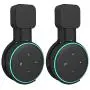 Carkio 2PCS Replacement Outlet Wall Mount Hanger Holder Compatible with Echo Dot 3rd Gen,Built-in Cable Management,Suitable for Plug in Kitchen and Bedroom,Save Space(Black)