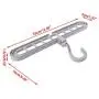 WENWING Hangers Space Saving Closet Space Saver Magic Hangers 3D Space Saving Magic Clothes Hanger with Hook Cabinet Organizer 360 Rotation Closet Clothes Organizer