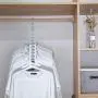TUU Creative Clothes Hanger | 9 Hole Towel Hook | Closet Organizer | Plastic Storage Rack | Practical Finishing Frame | 360° Rotate | Extendable | Space Saving (Multi)