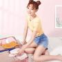 ZZYJYALG Hanging Ironing Machine Plastic Metal Cotton Cloth Portable Dormitory Clothes Household Handheld USB Rechargeable Sheets Foldable Curtains High Ironing Travel Temperature (Pink)