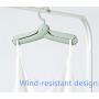 3Packs Suit Hangers,Portable Folding Collapsing Clothing Hangers Travel Hangers Coat Closet Clothes Hangers Clothes Pins Standard Hangers Car Clothes Drying Rack Windproof Design (3packs, green)