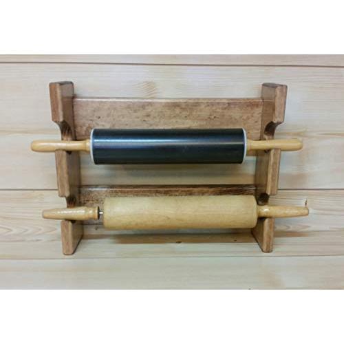 Rolling Pin Rack with Two Slots - Multiple Rolling Pin Rack - Rolling Pin Holder - Rolling Pin Storage - Rolling Pin Display Rack