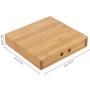 Jeffergarden Tea Storage Boxes Single Drawer Bamboo Tea Tray Puer Cake Rust-proof Hands Protection Portable Tea Sets Home Kitchen