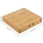 Jeffergarden Tea Storage Boxes Single Drawer Bamboo Tea Tray Puer Cake Rust-proof Hands Protection Portable Tea Sets Home Kitchen