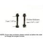 LWZH Sliding Barn Door Hardware Rollers Hangers for Single Door Interior Door Pulley Wheels(Black Big Wheel J-Shaped Hangers) NO Sliding Rail Track LWZH Sliding Barn Door Hardware Rollers Hangers for Single Door Interior Door Pulley Wheels(Black Big Wheel J-Shaped Hangers) NO Sliding Rail Track