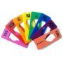 Discount Sizing 16 PCS Colored Clothing Rectangular Size Dividers XXS-XXXL 2 PCS/Size