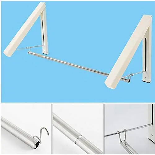 Durable ABS Laundry Clothes Hanger Scarf Drying Rack Wall-Mounted Practical Retractable Organizer Punch Free 2pcs Durable ABS Laundry Clothes Hanger Scarf Drying Rack Wall-Mounted Practical Retractable Organizer Punch Free 2pcs