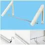 Durable ABS Laundry Clothes Hanger Scarf Drying Rack Wall-Mounted Practical Retractable Organizer Punch Free 2pcs Durable ABS Laundry Clothes Hanger Scarf Drying Rack Wall-Mounted Practical Retractable Organizer Punch Free 2pcs