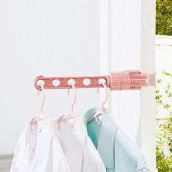 Kiminana Drying Rack, Indoor Window Door 5-Holes Snap-on Clothes Hanger Holes Hanging Rack