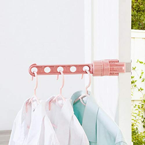 Kiminana Drying Rack, Indoor Window Door 5-Holes Snap-on Clothes Hanger Holes Hanging Rack