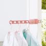Kiminana Drying Rack, Indoor Window Door 5-Holes Snap-on Clothes Hanger Holes Hanging Rack
