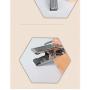 10pcs high-Grade Solid Wood Clothes Hanger Retro Skirt Hanger Holder Kids Trousers Closet Organizer with Pant Clips