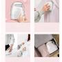 Teerwere Clothes Steamer for Clothes Portable steam Iron Hanging Ironing Machine Home Travel Clothes Mini Ironing Machine (Color : White, Size : 11.8x8.1x9.7CM)