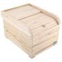 Rice Storage Bin, Paulownia Wood Shuttered Cereals Storage Container Great for Cereals Rice Kitchen Storage Boxes with Cover 10Kg(#01)