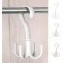 Leyeet 360-degree Rotation Hanging Hook Storage Hanger Home Use for Clothes Bag Hat Scarf (Color : White) Leyeet 360-degree Rotation Hanging Hook Storage Hanger Home Use for Clothes Bag Hat Scarf (Color : White)