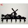 Cartoon Metal Home Wall Decorativefor 6 Hooks Hanger Organizer for Cloth Bag Key