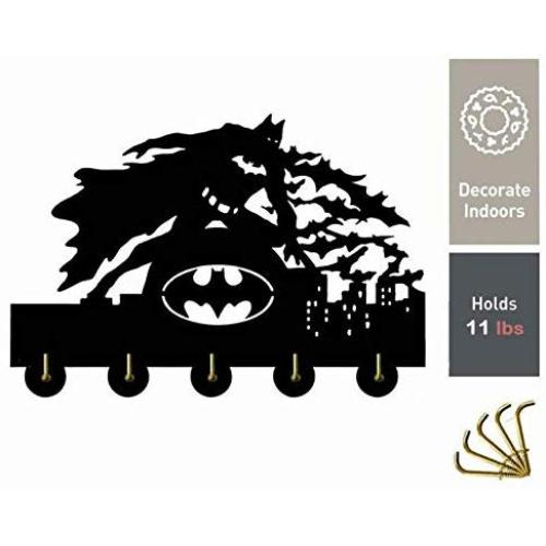 Batman Key Rack Holder Key Hanger Wall Hanger Wall Hook Home Decor Clothes Coat Hat Hanger Kitchen Bathroom Towel Hooks Random Style