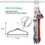 360 Swivel Hanger Hook Velvet Hangers Nonslip Clothes Hangers Ultra Thin Clothes Racks 28cm Kids Children 10pcs Ramdom Color