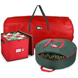 StorageMaid Holiday Storage Set - Ornament Storage Box, 30