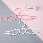 Studyset Cute Kids Clothes Hangers, Multi-Function Nonslip Cartoon Wings Shape Clothes Hanger for Kids Small (10 Packs) Pink