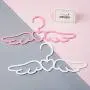 Studyset Cute Kids Clothes Hangers, Multi-Function Nonslip Cartoon Wings Shape Clothes Hanger for Kids Small (10 Packs) Pink