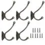 5 Pack Heavy Duty Dual Coat Hooks Wall Mounted with 10 Screws Retro Double Hooks Utility Black Hooks for Coat, Scarf, Bag, Towel, Key, Cap, Cup, Hat … 5 Pack Heavy Duty Dual Coat Hooks Wall Mounted with 10 Screws Retro Double Hooks Utility Black Hooks for Coat, Scarf, Bag, Towel, Key, Cap, Cup, Hat …