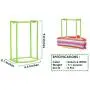 Standing Clothes Hanger Stacker Holder, 2 pcs Drying Rack Caddy Premium Grade PP for Tidier Laundry Room Closet Organizer, Large Capacity Hold Up to 30 Hangers with Manual for Installation