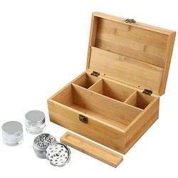 Pike & Pine Handmade Large Stash Box Combo Includes Grinder 2