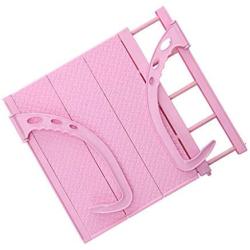 Multipurpose Folding Drying Rack Outdoor Portable Clothes Hanger Balcony Laundry Dryer Airer (Pink)