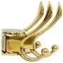 CERRXIAN Flexible Swivel Hook Wall Mounted Hanger Towel Clothes Hat Coat Bag European Style Vintage Multi Triple Hook for Bath Kitchen Garage Bedroom (Gold) CERRXIAN Flexible Swivel Hook Wall Mounted Hanger Towel Clothes Hat Coat Bag European Style Vintage Multi Triple Hook for Bath Kitchen Garage Bedroom (Gold)