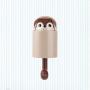 DOITOOL Cartoon Squirrel Wall Plug Hook Hanging Key Hook Wall Clothes Hanger for Kitchen Bathroom Coat Hat (Brown)