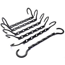 10pcs Random Color Multifunctional Hanger Magic Hanger Clothes Coat Hanger Organizer Windproof 5Hole Magic Coat Hanger