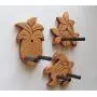 Ukulele Wall Mount Hangers, Hand Carved Pineapple, Plumeria, Honu, 3 Pack Ukulele Wall Mount Hangers, Hand Carved Pineapple, Plumeria, Honu, 3 Pack