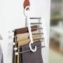 Flurries Folding Pants Hangers, Stainless Steel S-Shape Trousers Clothes Organizer Closet Space Saving for Pants Jeans Scarf Silver Slack