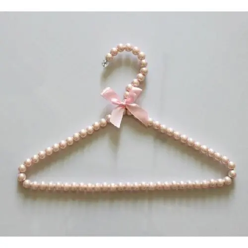 Children Style Top Quality Delicate Pink Pearl Hanger,beads Hanger for Clothes (10 Pieces/ Lot) Children Style Top Quality Delicate Pink Pearl Hanger,beads Hanger for Clothes (10 Pieces/ Lot)
