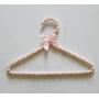 Children Style Top Quality Delicate Pink Pearl Hanger,beads Hanger for Clothes (10 Pieces/ Lot)