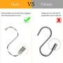 20 Pack S Shaped Hooks, WenTao Heavy Duty S Hooks, Stainless Steel Hooks for Hanging Pots, Pans, Plants, Utensils Closet Clothes Bags Towels Kitchen Hooks Hanger 20 Pack S Shaped Hooks, WenTao Heavy Duty S Hooks, Stainless Steel Hooks for Hanging Pots, Pans, Plants, Utensils Closet Clothes Bags Towels Kitchen Hooks Hanger