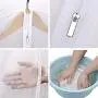 SKYUGLE Clear Garment Bags for Long Dresses 24 x 60 Dress Cover Bag for Dance Costumes Gown Suit Coat Clothes, Prevent Dust, Breathable Washable Garment Cover And Foldable Hanger 6 Pack