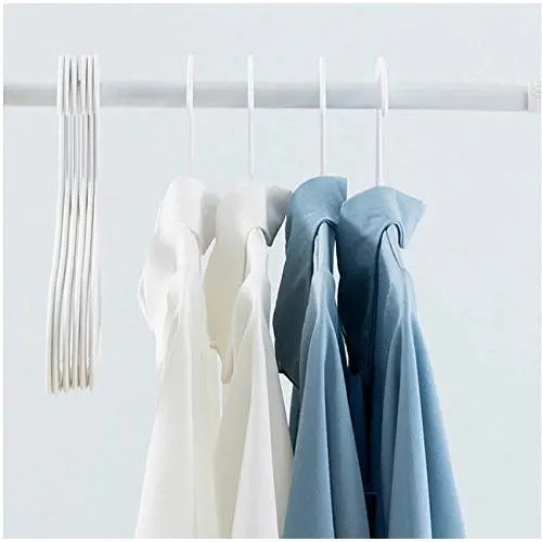 10Pcs Adult Clothes Hangers for Jeans Pants Coat Hanger Home Storage Holder Dress Hanger Dying Racks Plastic Hanger Random Color